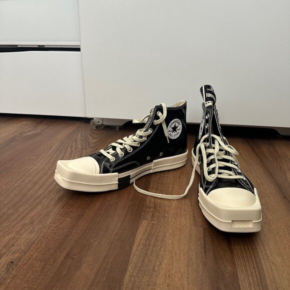 Rick Owens Drkshdw Black Converse Edition Turbodrk Chuck 70 - Picture 1 of 8